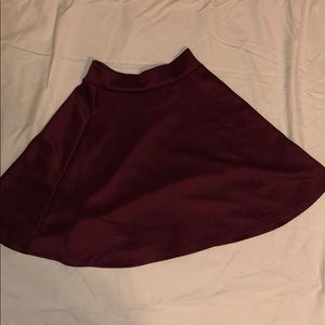 Maroon skater skirt